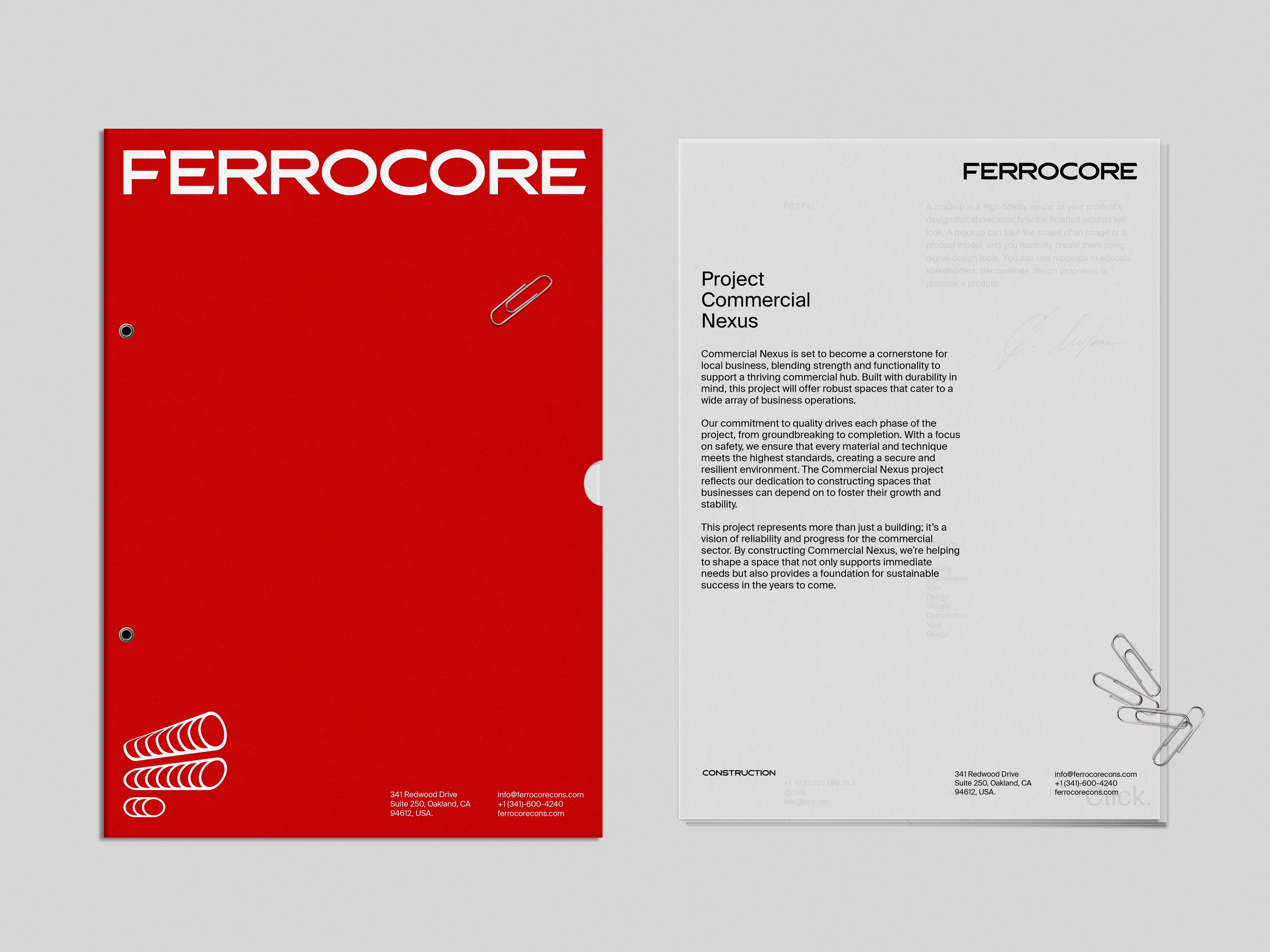 Project Ferrocore Construction