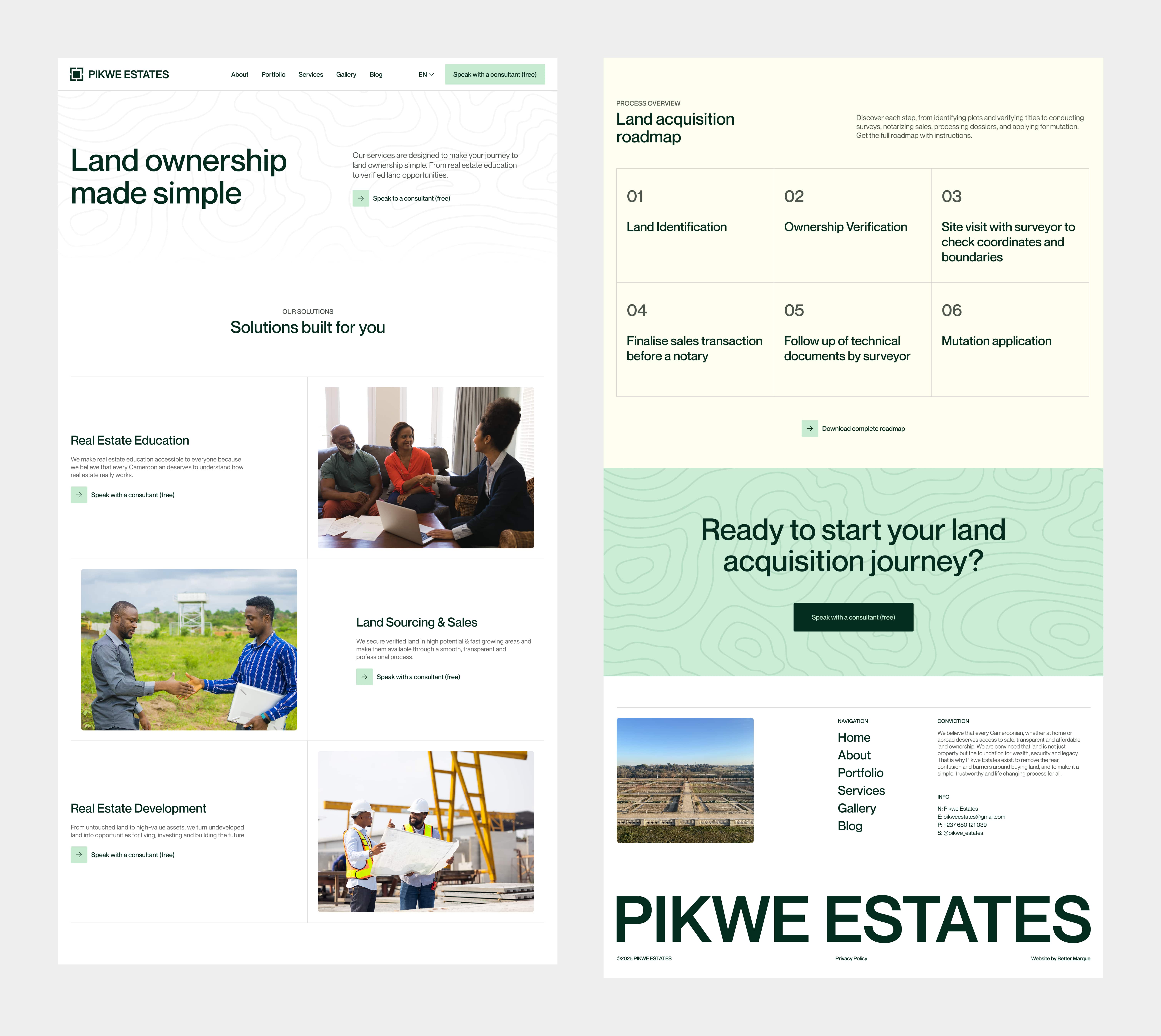 Website PIKWE ESTATES